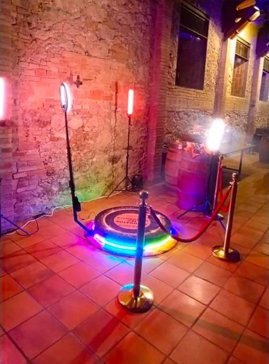 Videomatón 360 iluminación